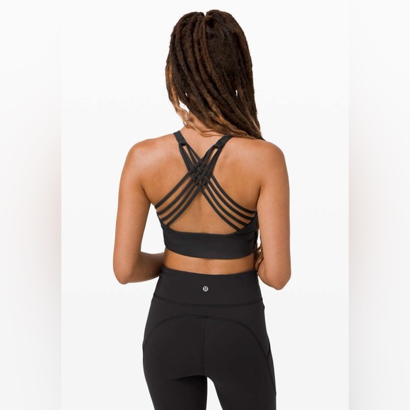 Lululemon Free To Be Bra Wild High Neck A/B Cup “Black” NWT - Picture 3 of 3